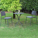 Tavolo Bristol Ø60x71h cm in Acciaio Antracite
