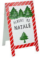 Targa alberi di natale cm 58x35xh 97