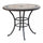 Table ronde Nereo Ø90x74 h cm en acier Tortora