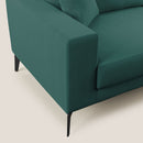Divano 2 Posti 146x95x91 cm in Tessuto Petrolio