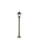 Lampada Palo Paletto per Giardino Colore Nero e Oro per Esterno Linea Merlet Sovil