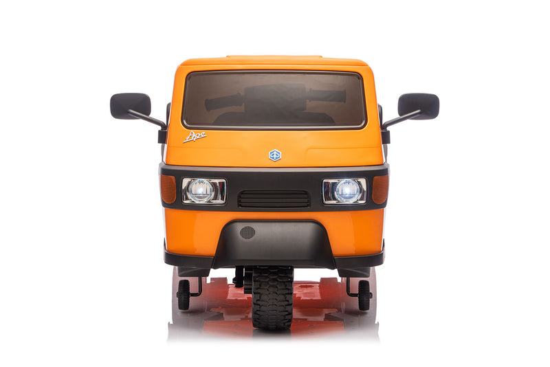 Macchina Elettrica per Bambini Licenza Piaggio Apecar 12V Arancione
