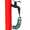 Fontana da Giardino con Rubinetto Tubo Flessibile e Pistola 8 Getti Sined Acqua Pro Rosso