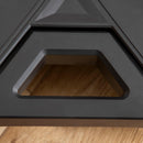 Carrello da Trasporto Pieghevole 70x52,5x90 cm Max 150 Kg in Acciaio e PP Nero e Rosso