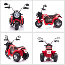 Moto Elettrica per Bambini 6V 3 Ruote Rossa