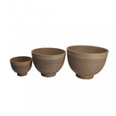 Vaso Piccolo Narciso Ø25x18,5 cm in Fibra sintetica Taupe