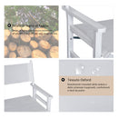 Sedia da Regista Pieghevole in Legno di Faggio 56x46x88 cm  Bianco