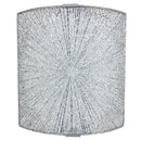 Applique 1xE27 Finali Cromo Vetro Lastra Diamantino Decoro Tagli E-Energy Mina