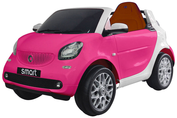 Voiture Porteuse Electrique 12V Mp4 Smart Fortwo Cabrio Rose sconto