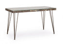Scrivania Atlantide 130x65 in MDF effetto Cemento