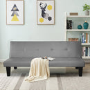 Divano Letto Clic Clac 166x76x71 cm in Similpelle Grigio