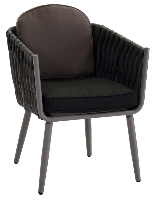 Fauteuil de jardin en aluminium gris Adami San Diego online