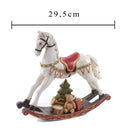 Statuina Cavallo a Dondolo 29,5 cm in Resina