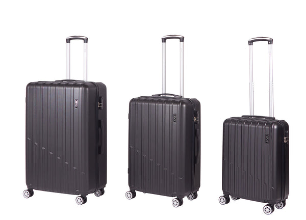prezzo Set 3 Valigie Trolley Rigido 4 Ruote con Combinazione in ABS Ravizzoni Stelvio Nero