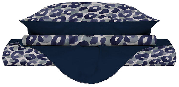 Housse de couette avec taies d'oreiller imprimées en microfibre sauvage Différentes tailles sconto