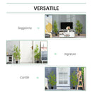 Set 2 Piante Artificiali Bambù H120 cm con Vaso Verde