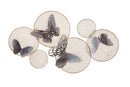 Pannello Butterfly Dark 66x5x38 cm in Ferro Multicolor