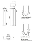 Fontana da Esterno con Tubo Dell'Acqua a Scomparsa Arkema Garden Surprise Blu