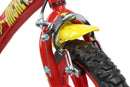 Bicicletta per Bambini 12" Disney Mickey Mouse Freno Caliper e Stabilizzatori in Acciaio Hi-Ten Rosso