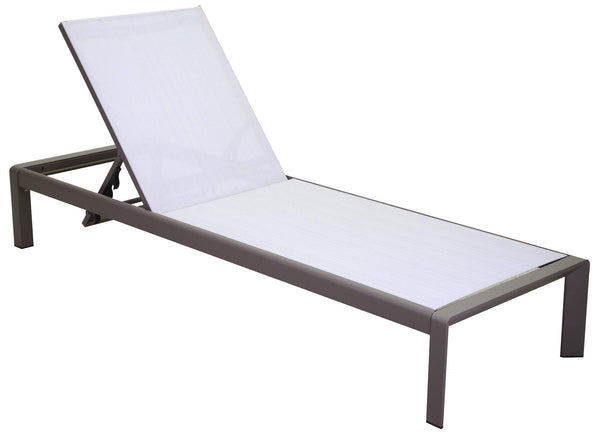 Bain de soleil de jardin en aluminium et textilène El Paso online