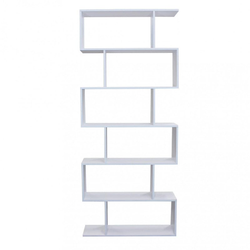 Libreria Alana 80x23,5x190,5 h cm in Truciolare bilaminato Bianco