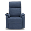 Poltrona Alzapersona Elettrica 2 motori 80x99x97 cm In Tessuto Jazz Denver Blu