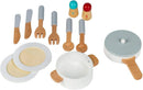 Cucina Giocattolo per Bambini 60x30x93 cm in Legno con Accessori  Bianca