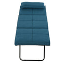 Pouf Letto Brandina con Materasso Pieghevole 69x180x41 cm  Blu