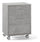 Commode 3 Tiroirs sur Roulettes 51x71x41 cm Ciment
