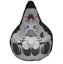 Poltrona a Sacco Pouf in Poliestere Design Zebra Avalli