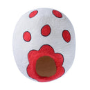 Cuccia per Gatti in Lana Bianco e Rosso Ø35x20 cm 