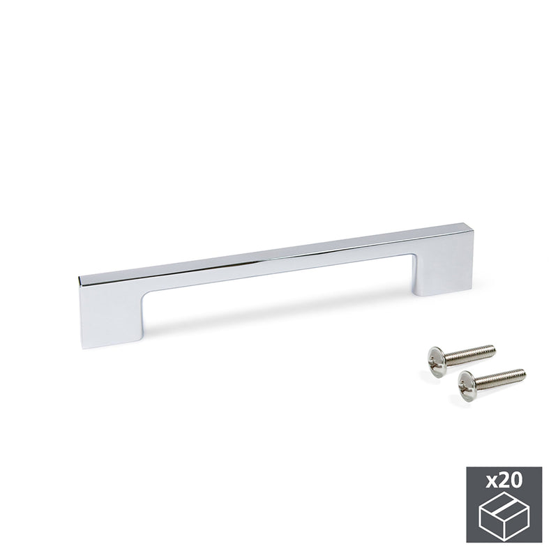Maniglie per Mobile Interasse 160 mm Zama Cromo 20 Pezzi Emuca