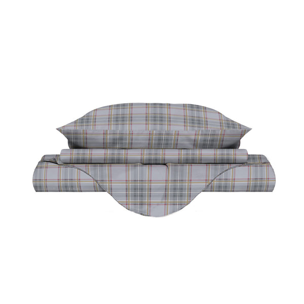 Copripiumino Matrimoniale con Stampa su Sacco e Federe in Cotone Athena Edi Rosso/Giallo online