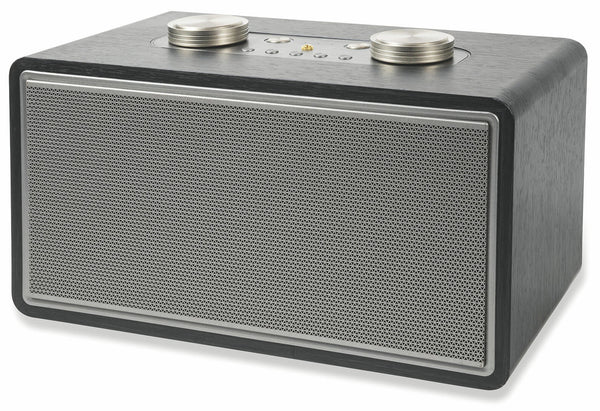 Enceinte Sans Fil 80W avec Radio Effet Bois Kooper Rock Noir sconto