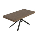 Tavolo Allungabile 180-284x90x74 cm Niket Noce Gambe Antracite