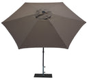 Ombrellone da Giardino Ø3 m Palo Ø38 mm in Alluminio Tessuto Poliestere Trend Taupe