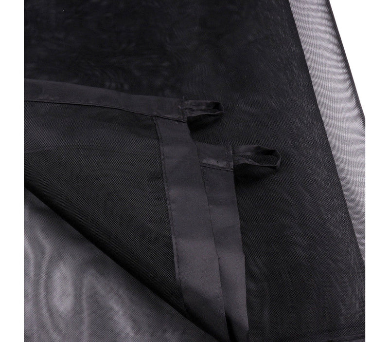 Barriera per Animali Domestici 180x72 cm Semirigida Nera