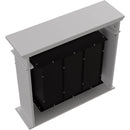 Camino a Bioetanolo da Pavimento 95x28x87 cm Flig Trenton Light Bianco