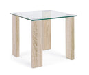 Tavolino New Arley Nature 55x55 in Vetro
