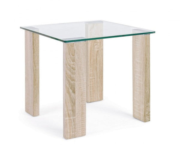 Table basse en verre Arley Nature 55x55 acquista