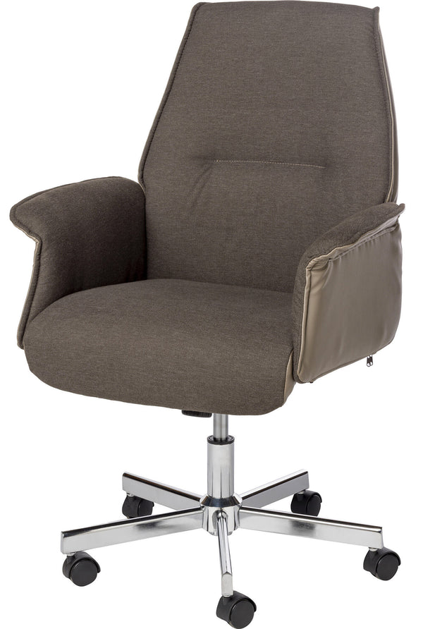 Chaise de bureau opérative en tissu Motti Queen marron acquista