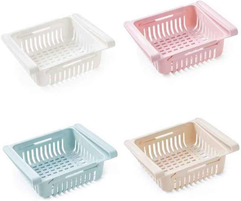 Cassetto Multiuso per Frigorifero Organizer Estensibile in Plastica