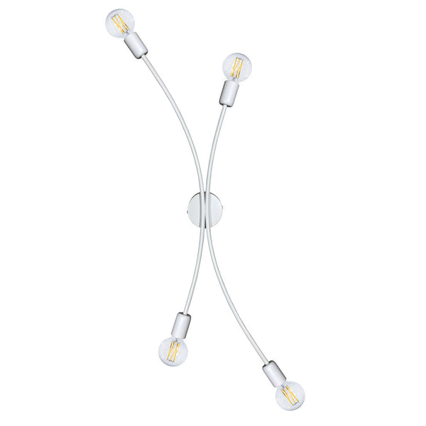 acquista Plafonnier 4xE27 Blanc E-Energy Daniela Cadre Peint