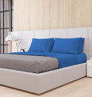 Set Lenzuola Matrimoniale Sopra Sotto e Federe Tinta Unita Royal