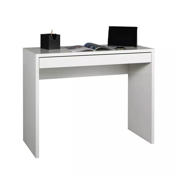 acquista Bureau 1 tiroir 100x40x80 cm en aggloméré mélaminé blanc