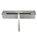 Camino a Bioetanolo da Pavimento 121x38x108 cm Truman Bianco Effetto Marmo