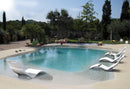 Lettino Chaise Longue da Esterno Giardino Seduta a Terra Arkema Serendipity Grigio Antracite