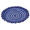 Piatto Decorativo Ø30xh3 cm in Ceramica Blu