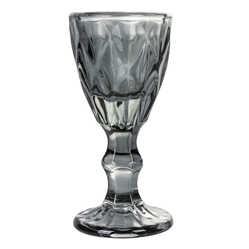 Set 6 Tazzine per Liquori Liquorini Prisma Stones in Vetro VdE Tivoli 1996 Grigio