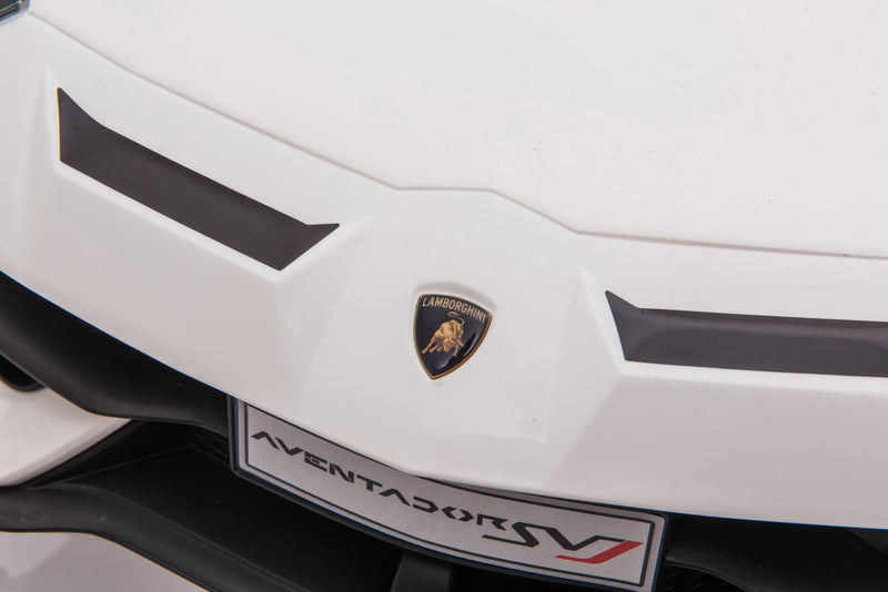 Macchina Elettrica per Bambini 12V con Licenza Lamborghini Aventador Bianca
